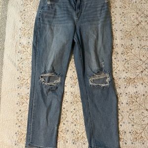 American Eagle High Rise Mom Jeans Size 14 Long